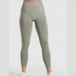 Gymshark Vital Seamless Leggings - Khaki Marl